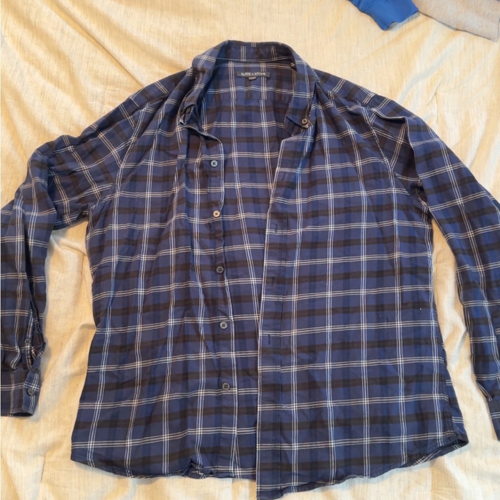 Slate & Stone Button Up Long Sleeve Shirt Large